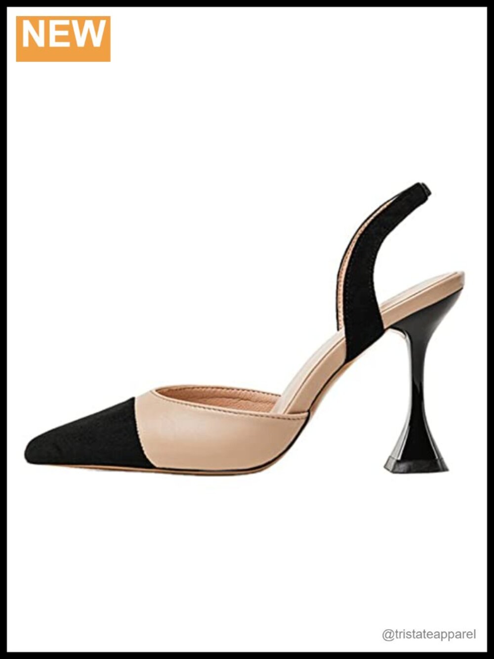Women's Slingback Pumps Pointed Toe Stiletto Heels Faux Suede Dress Party Shoes